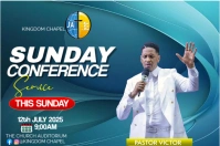SUNDAY CONFERENCE Poster template