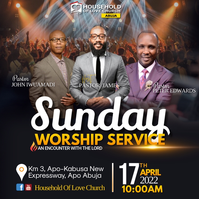 Sunday CONFERENCE FLYER (13) Vierkant (1:1) template