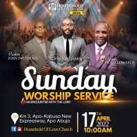 Sunday CONFERENCE FLYER (15) Persegi (1:1) template