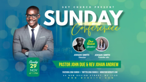 Turquoise Church Conference Facebook-omslagvideo Template