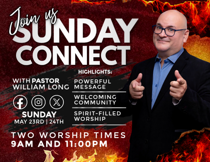 Plantilla de Sunday Connect Church Worship Flyer | PosterMyWall