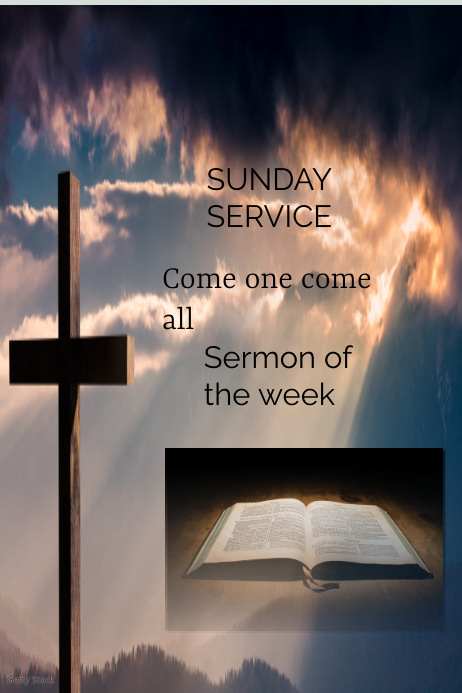 SUNDAY Template PosterMyWall