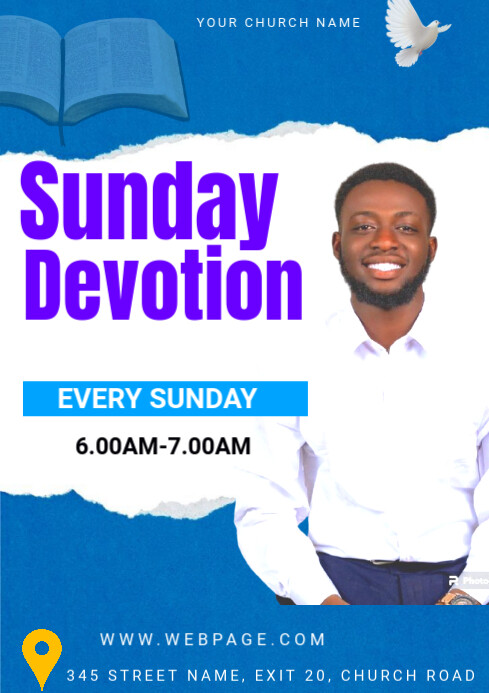 Copy of Sunday Devotion A4 | PosterMyWall