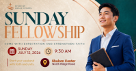 Sunday Fellowship Service Ibinahaging Larawan sa Facebook template