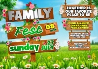 SUNDAY FUN-DAY FAMILY FEST A4 template