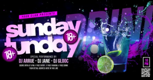 Black Club Event Facebook 共享图片 Template
