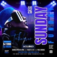 Sunday Funday Night Party Cuadrado (1:1) template