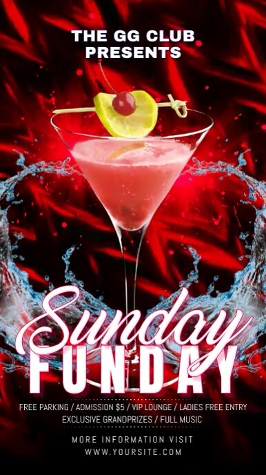 Sunday Funday Red Indaba yaku-Instagram template