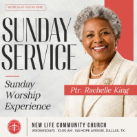 Wit Sunday Church Service Instagram Post Template