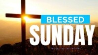 Sunday greetings Digital Display (16:9) template