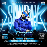 Sunday Hangover Ladies Night Party Instagram Post template