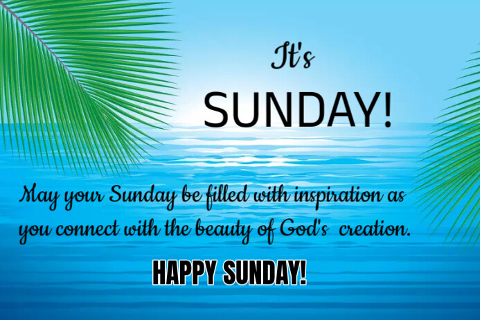 Sunday Message Post Idea Sunday inspirational template | PosterMyWall