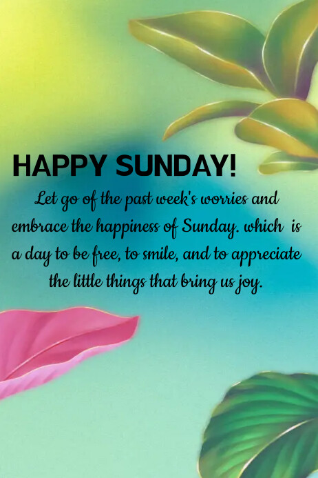 Sunday Message Post Idea Sunday inspirational template | PosterMyWall