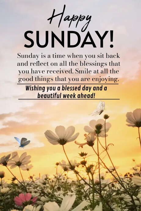 Sunday Message Post Idea Sunday inspirational template | PosterMyWall