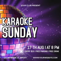 SUNDAY KARAOKE Instagram Post template