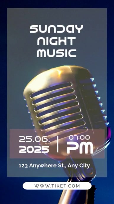 SUNDAY NIGH MUSIC História do Instagram template