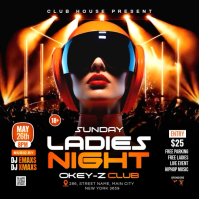 Sunday Night Club Party Instagram Post Video template