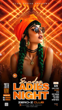 Sunday Night Club Party Instagram Reel Video template