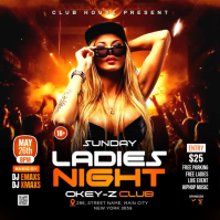 Sunday Night Club Party Square Video template