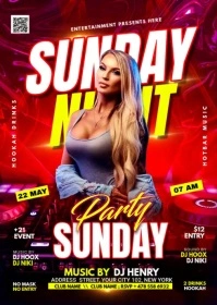 SUNDAY NIGHT A6 template