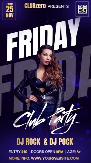 sunday night party, Instagram Story template