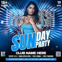 Sunday Night Party Square (1:1) template