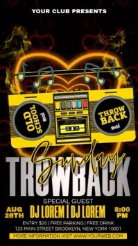 Sunday Night Party Video Ads Instagram Story template