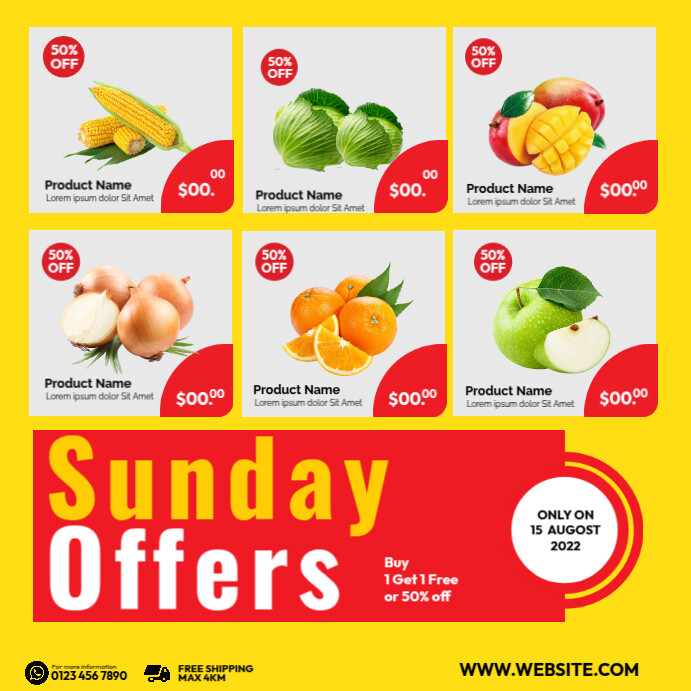 Copy of Sunday Offer Ads | PosterMyWall