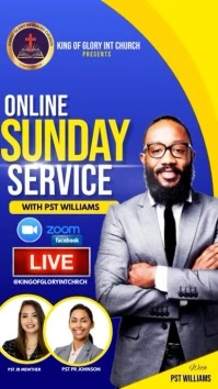 Sunday online service Instagram Story template
