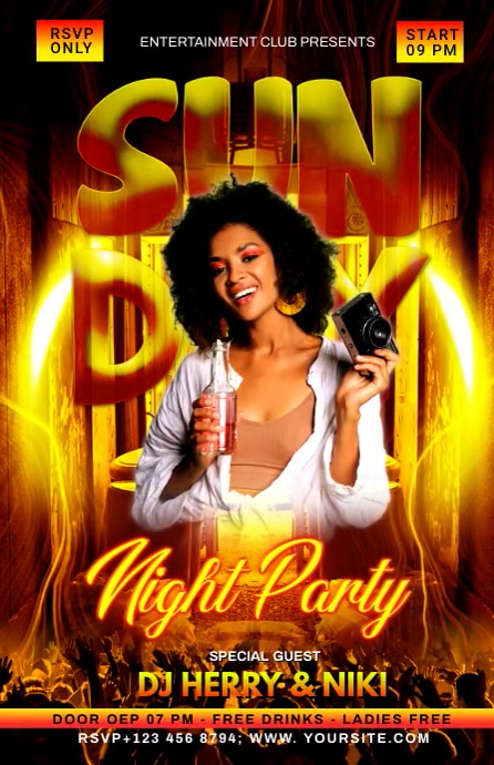 SUNDAY PARTY Tabloid template