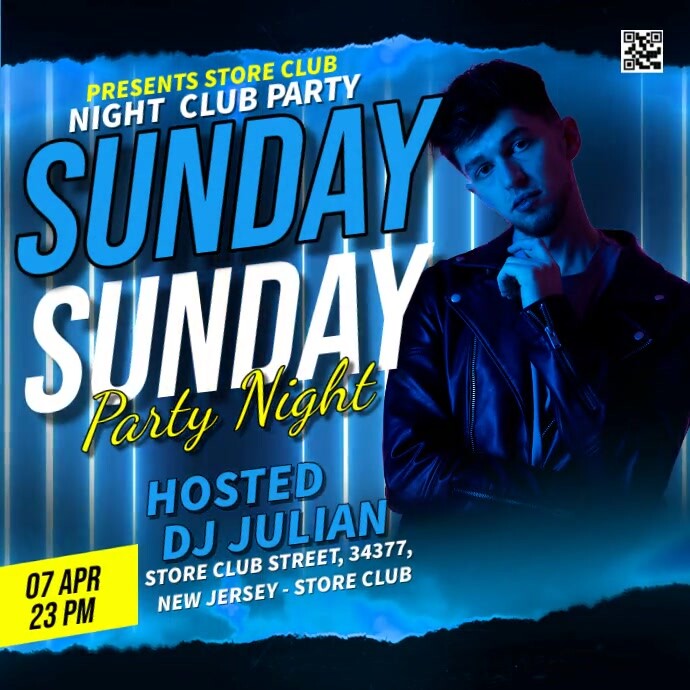 Sunday Party Template PosterMyWall