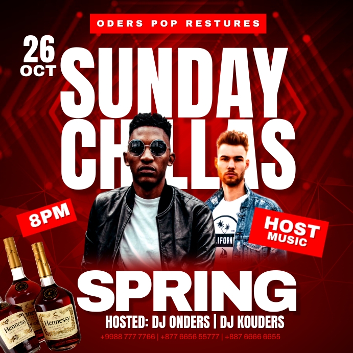 sunday party Template PosterMyWall