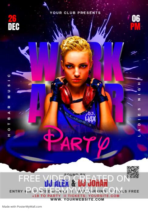 AFTER WORK PARTY Template PosterMyWall
