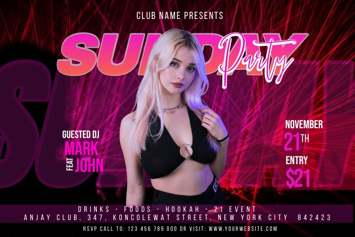 Sunday Party Iphosta template