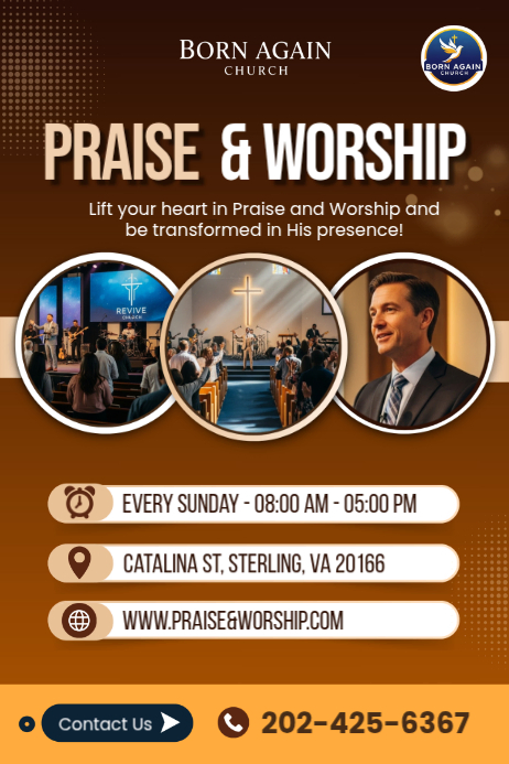 Sunday Praise Worship Poster Template | PosterMyWall