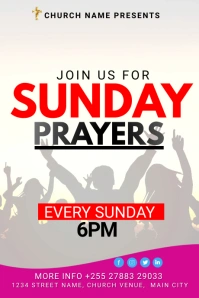 Sunday prayers Tumblr-grafik template