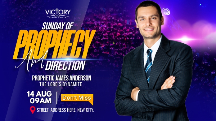 Copy of Sunday Prophecy Ad | PosterMyWall