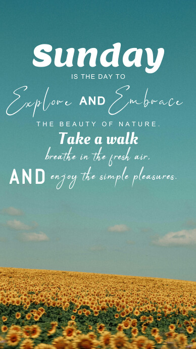 sunday quote Instagram 快拍 template