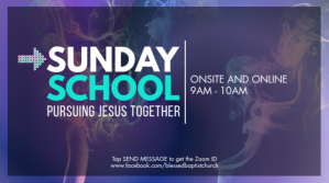 Sunday School Ad 数字显示屏 (16:9) template