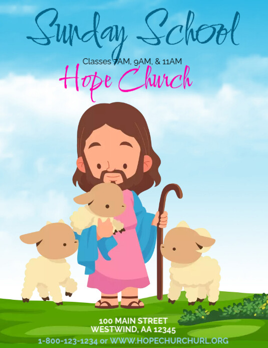 Copy of Sunday School | PosterMyWall
