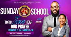 Purple Sunday School Event Facebook Shared Image Template