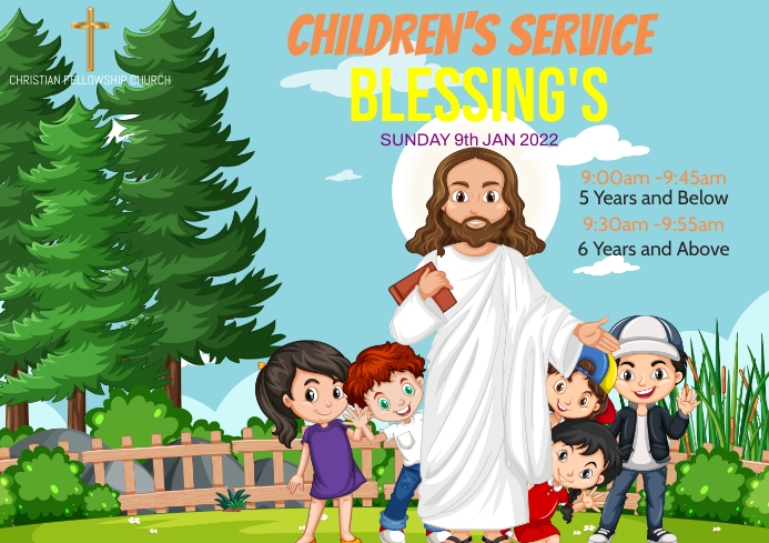 Sunday school A3 template