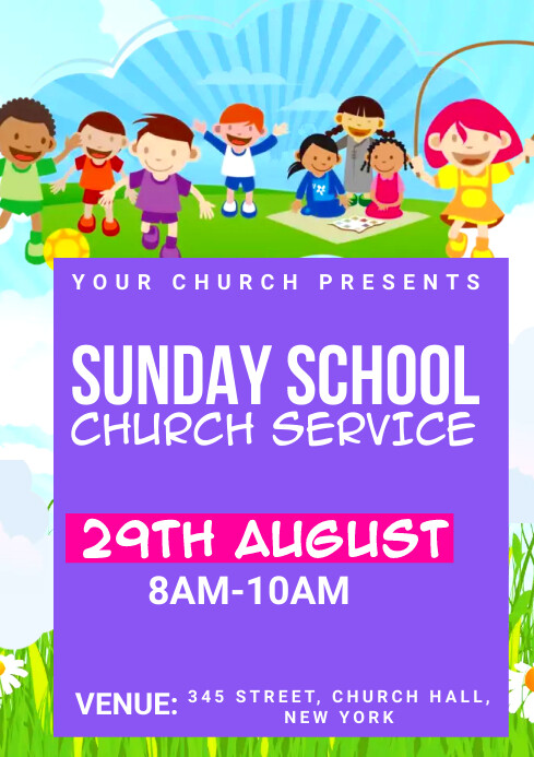 Sunday school Template | PosterMyWall