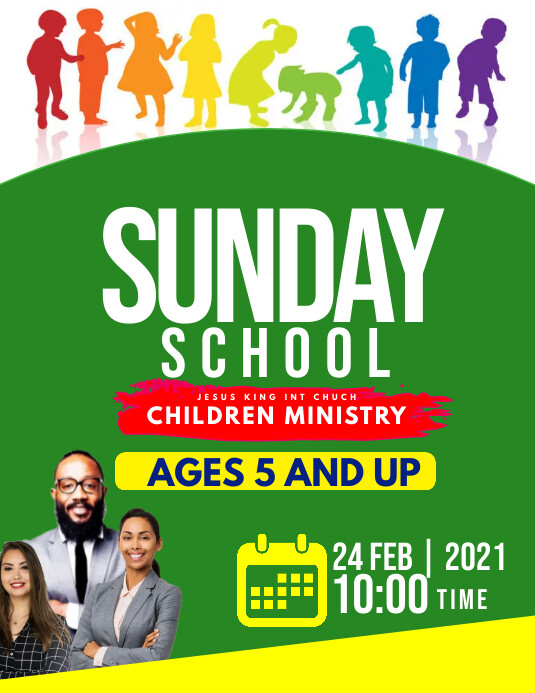 Sunday School Flyer Template PosterMyWall
