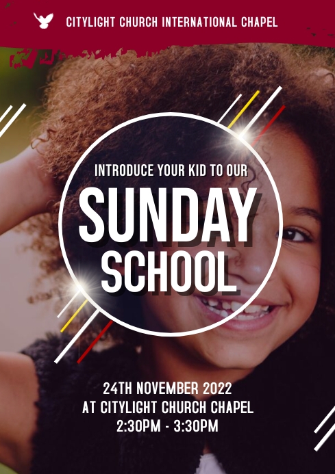 Sunday School Flyer Design Template PosterMyWall