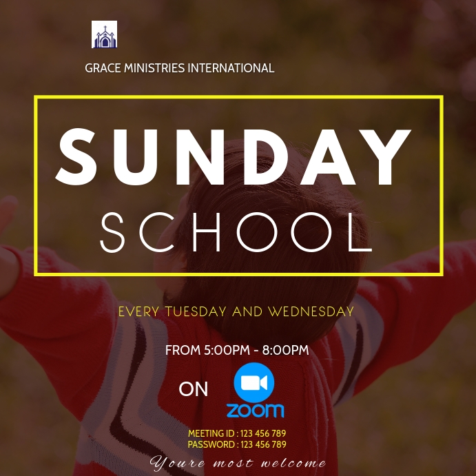 Sunday School Flyers Template