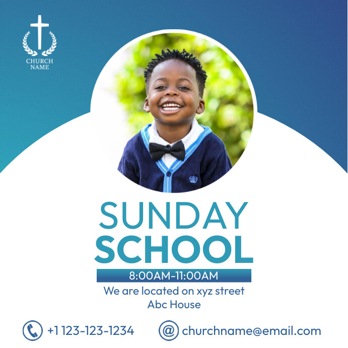 Sunday School Flyer Idea Template PosterMyWall