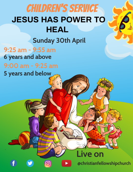 Sunday School Flyer Template PosterMyWall