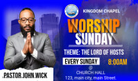 sunday servicce flyer 标记 template
