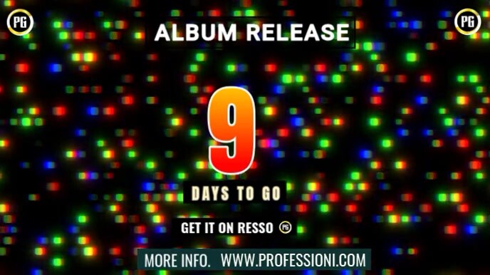 sunday service, Digital Display (16:9) template